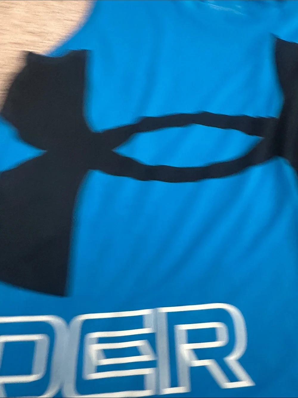 Under Armour Bright Blue Tank with Black Logo